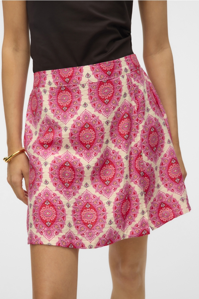 VMEVELI SKORT WVN LCS GA 10333811 BIRCH/EVELI AOP